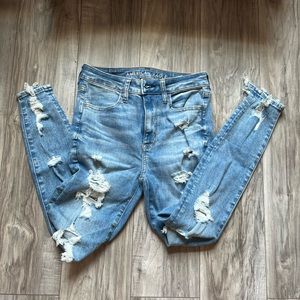 American Eagle super hi rise jegging